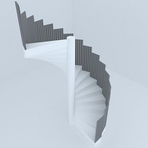 3D stairs architectural design model
