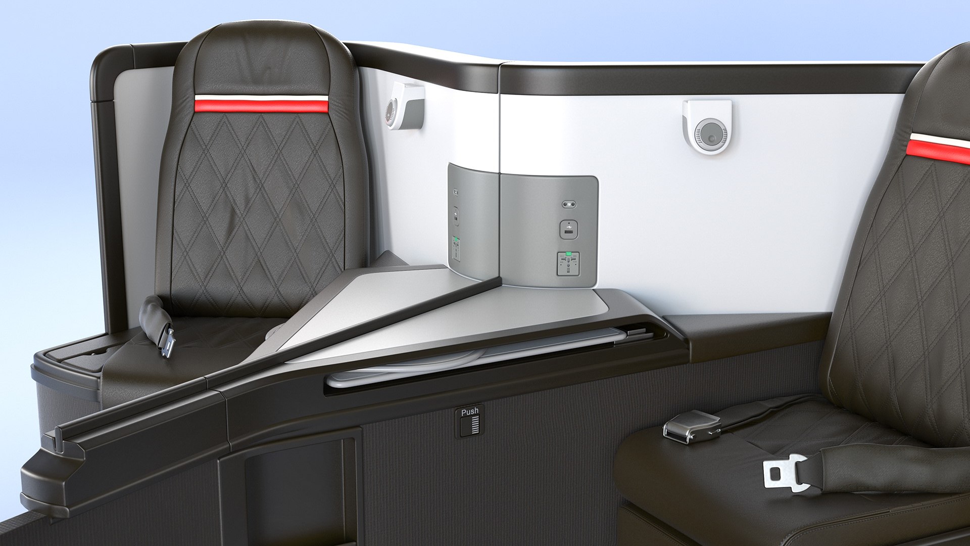 3D airplane business class central model - TurboSquid 1486256