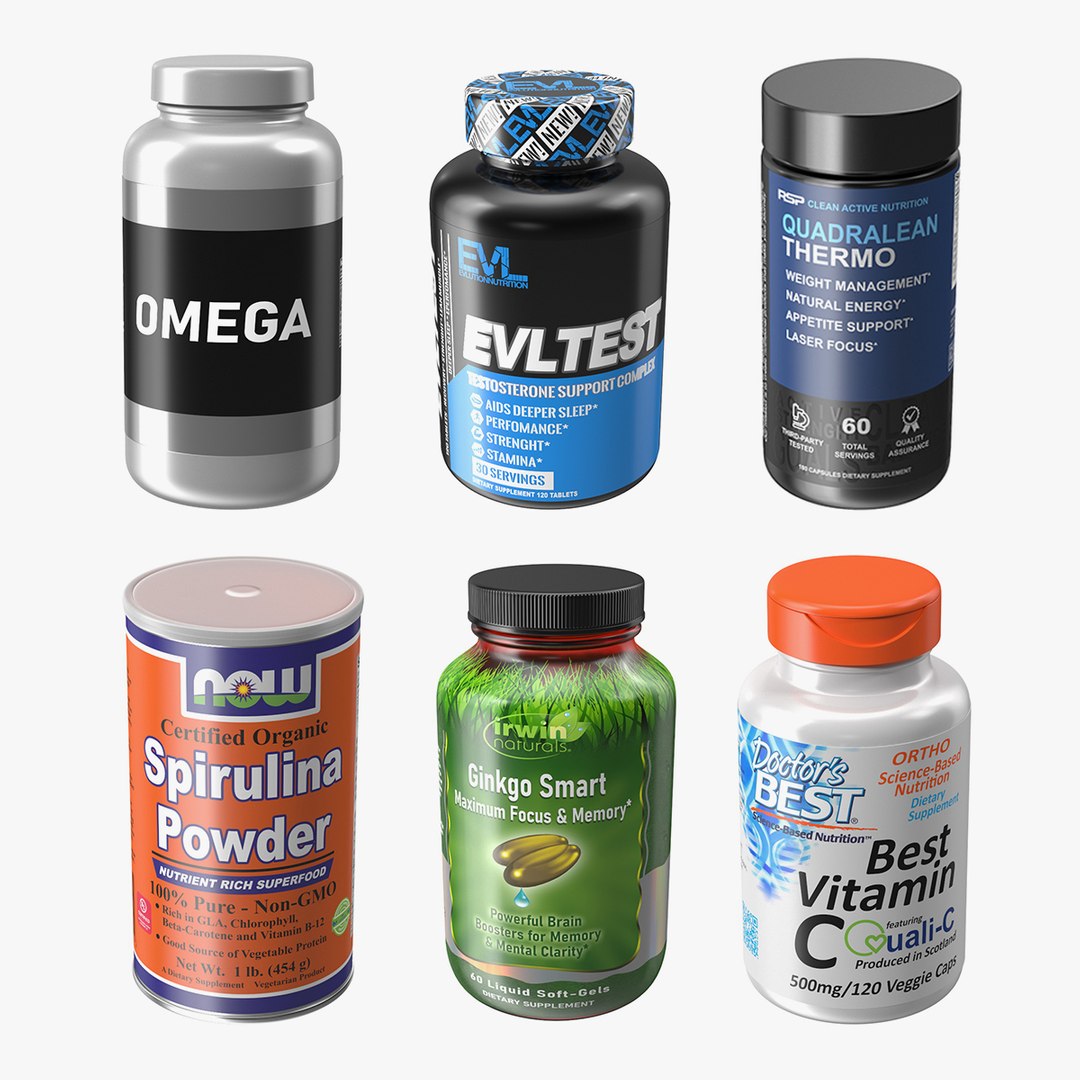 Nutritional Supplements Collection 4 3D model preview