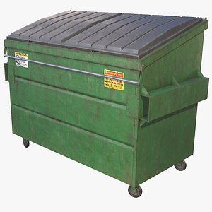 3D garbage dumpster