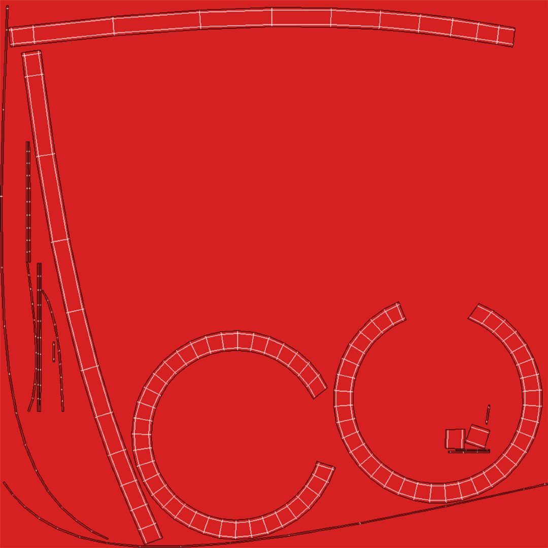 3D Red Ribbon - TurboSquid 2165766