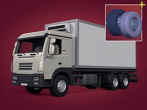 3d fbx box truck