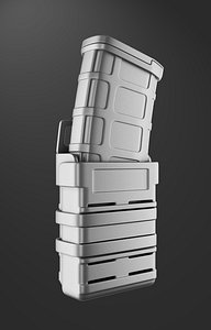 3D magazine weapon holder model
