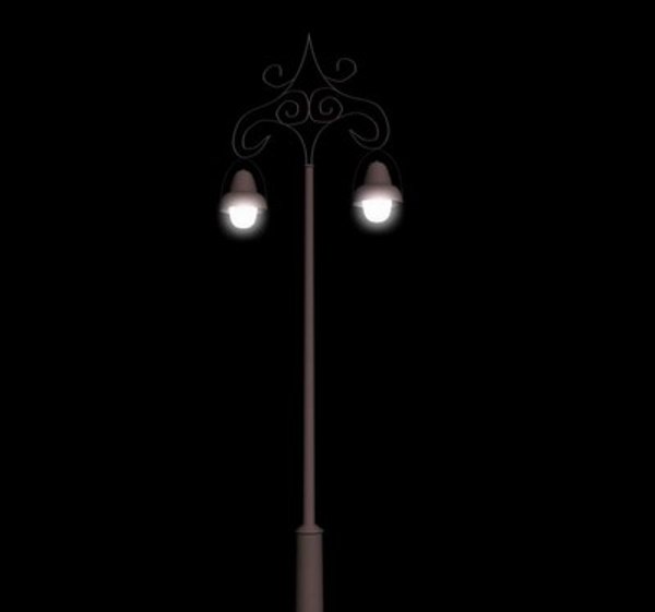 3d street light model
