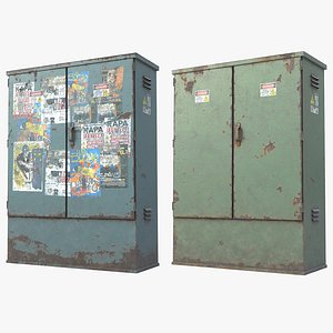 Electric Utility Boxes UHD 3D model