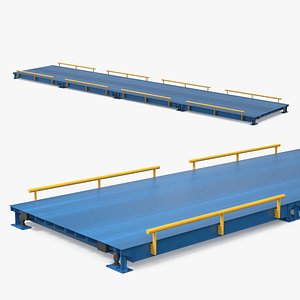 Industrial Vehicle Weighbridge Steel Blue model