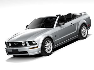 3D Ford Mustang GT Convertible 2005