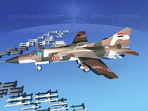 mig-23 flogger b fighter 3d model