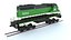 3D locomotive emd sd40-2 burlington