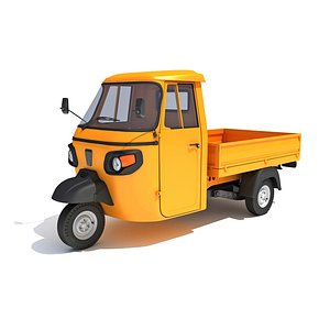 3 Wheeler Mini Tuk Tuk Pick Up 3D model