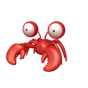 3D Crab cartoon