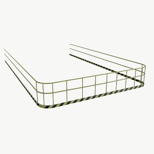 3D model Curve Barricades