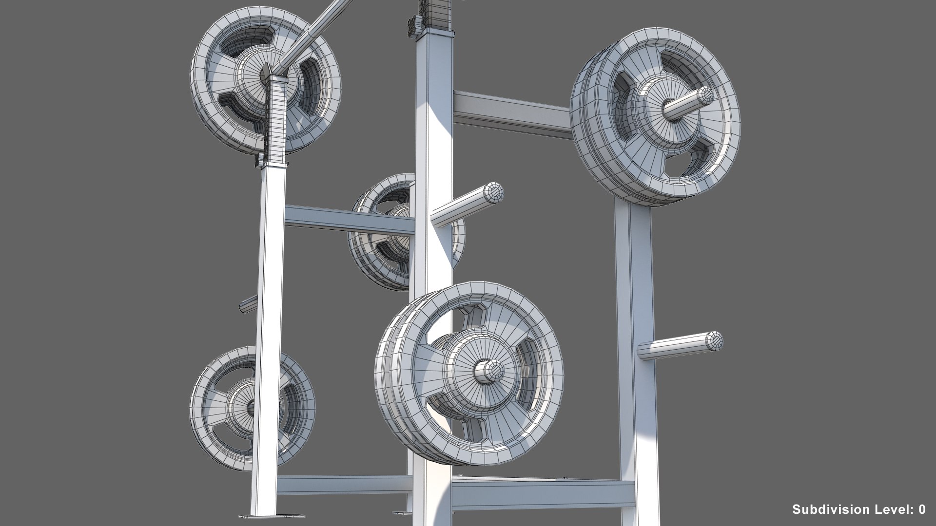 Squat Rack 3D Model - TurboSquid 1457712