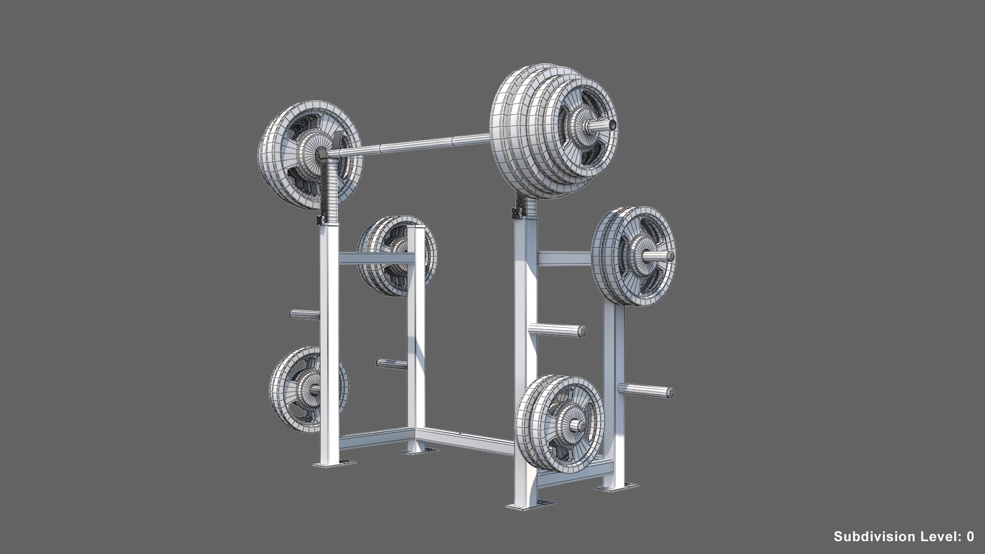 Squat Rack 3D Model - TurboSquid 1457712