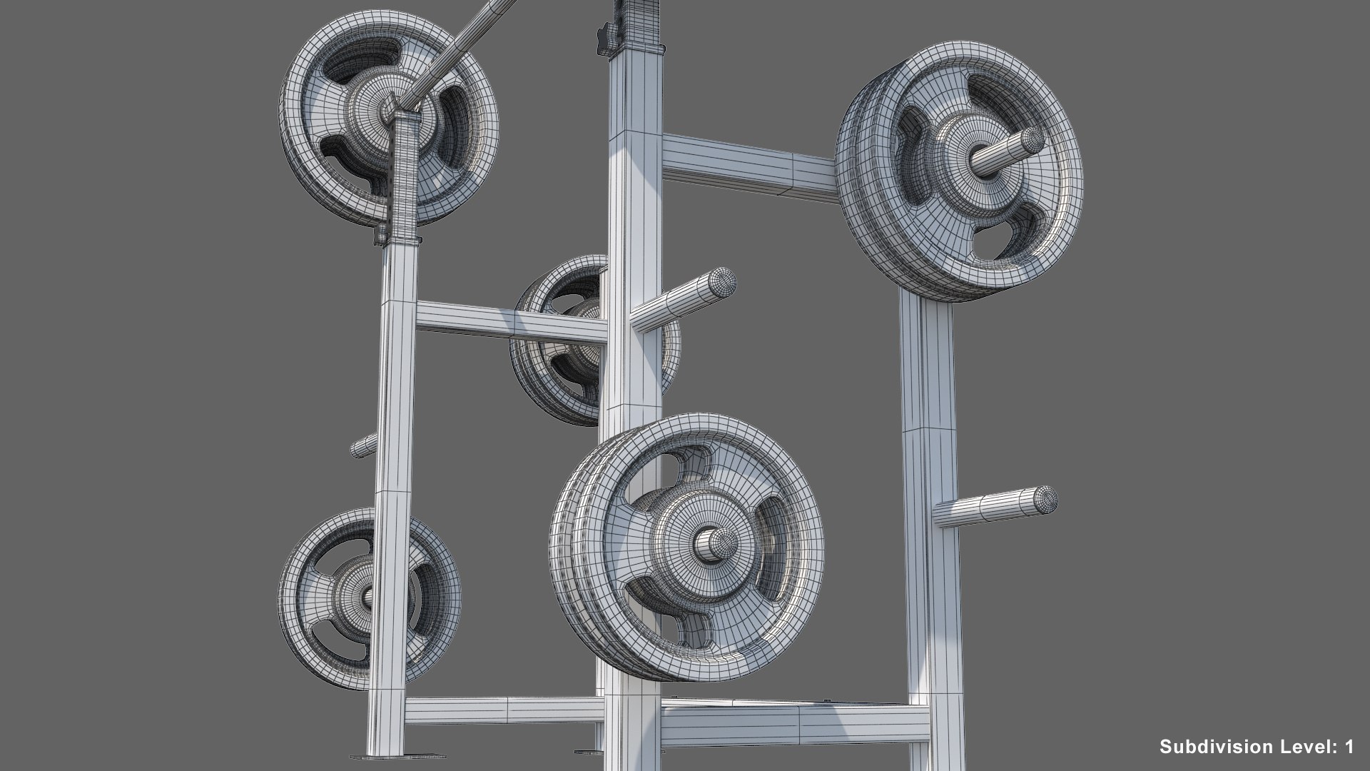 Squat Rack 3D Model - TurboSquid 1457712