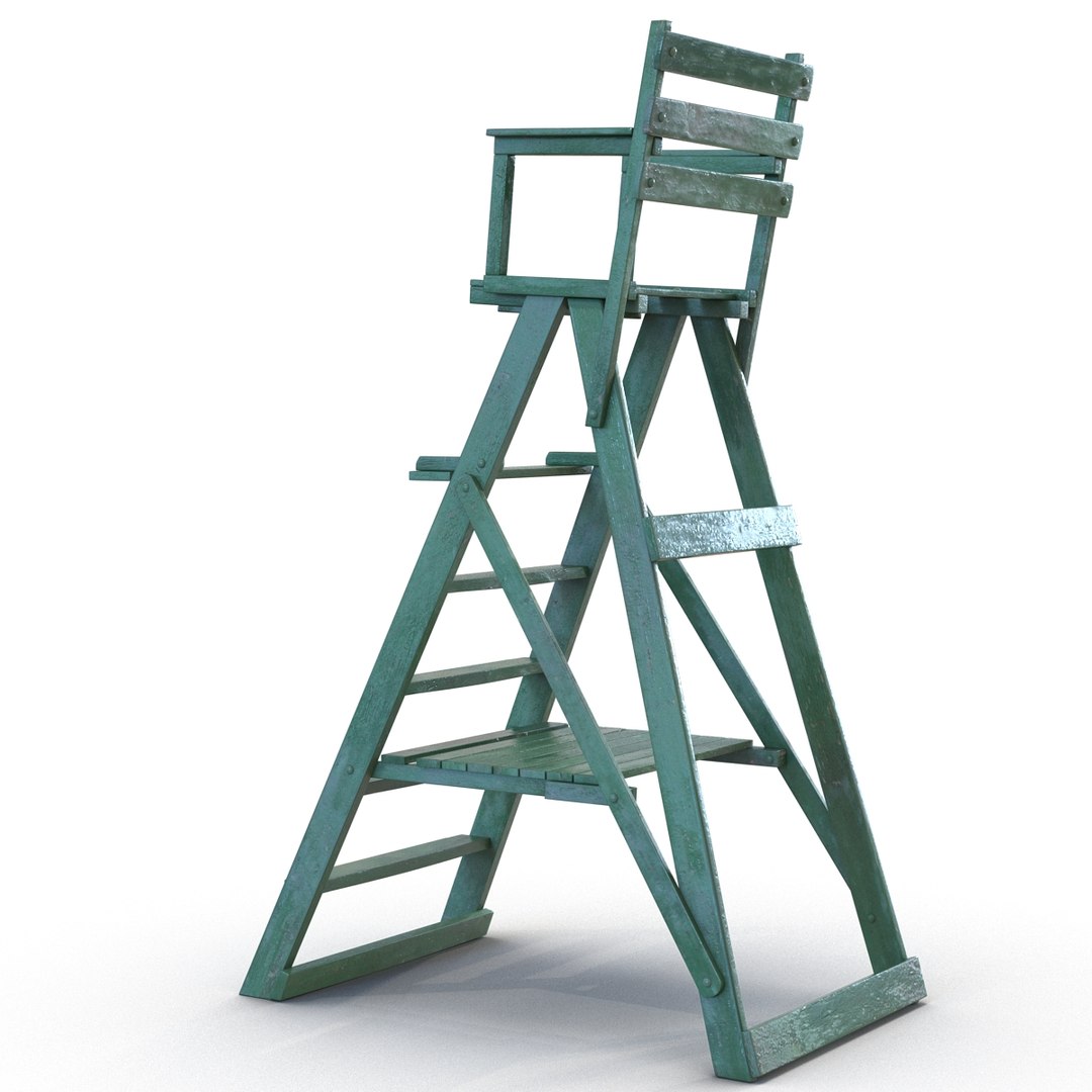 classic umpire chair green 3d max