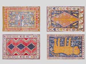 3D Traditional Persian Rug Collection model