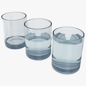 3D model Glass Half Full v2