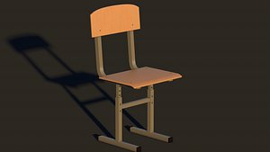 3D school chair