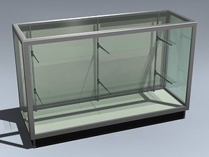 3d model retail display case