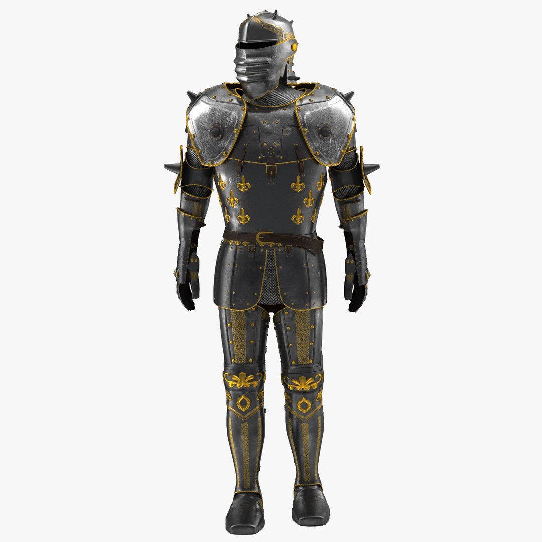 Medieval Suit of Armor 2 3D Model 3D model preview