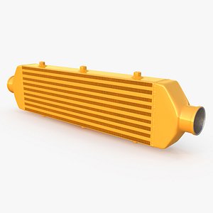 Mishimoto Gold Car Intercooler Two Sided Pipes