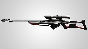 Sci-Fi Sniper Rifle 03 3D model