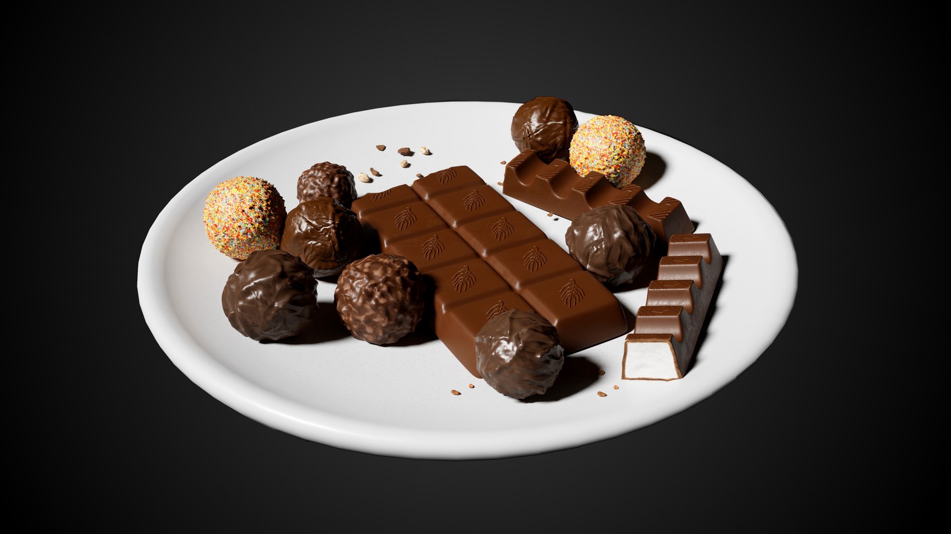 Chocolate and Pralines Plate 3D https://p.turbosquid.com/ts-thumb/pv/7B536e/gE/03/jpg/1793273035/1920x1080/fit_q87/8949e51ecab2ac7f866d3e40876ac9aa6b795c08/03.jpg