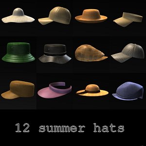 3ds max summer hats