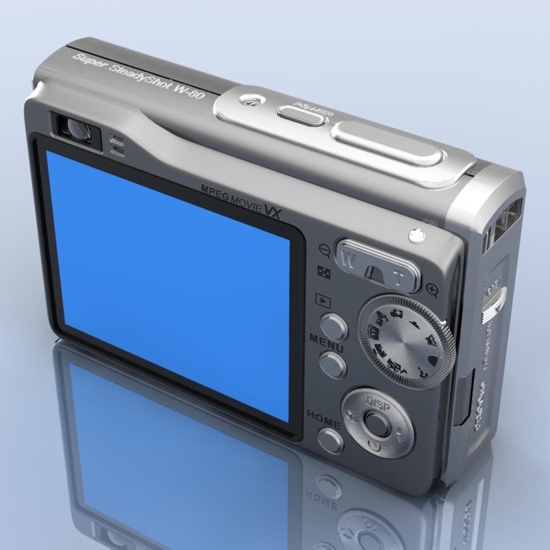 sony cybershot dsc w80 3d model