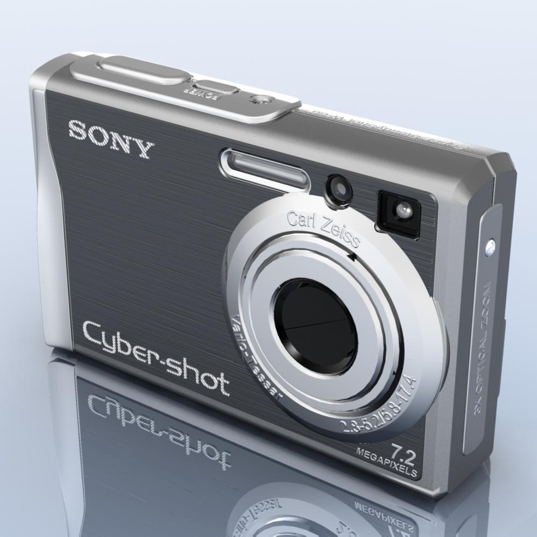 sony cybershot dsc w80 3d model