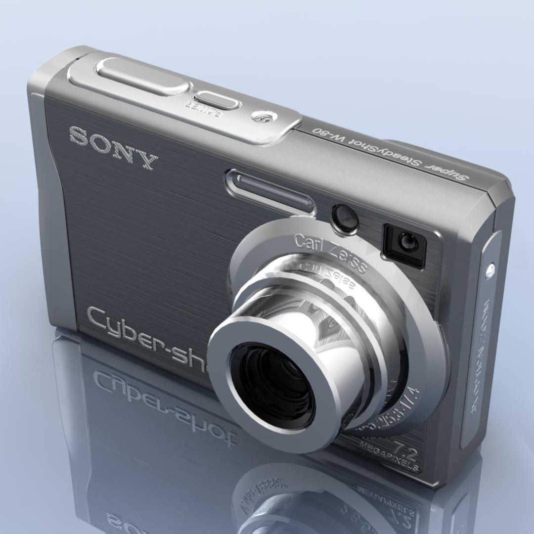 Sony Cybershot Dsc W80 3d Model