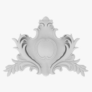 3D model Cartouche Ornament 028