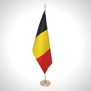 belgium flag 3D model
