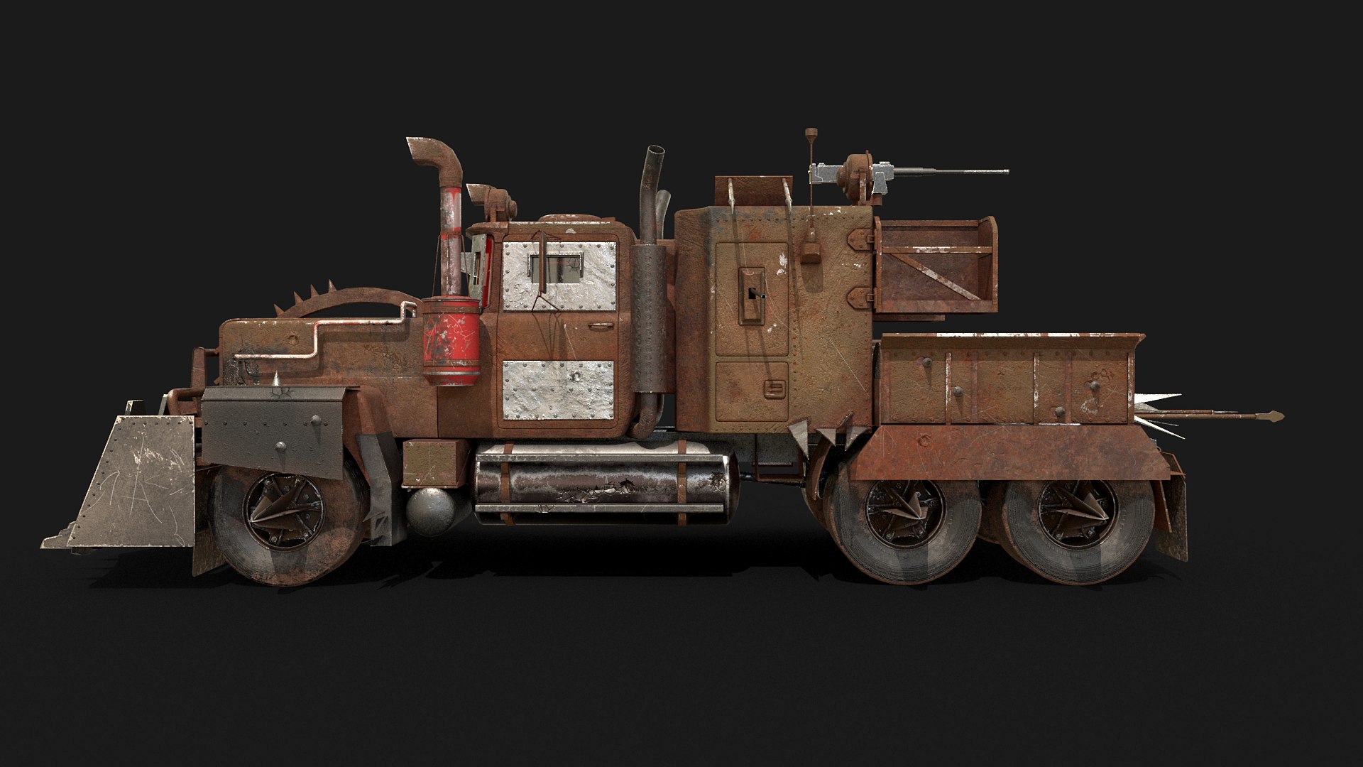 Post Apocalypse Truck Model - TurboSquid 2029545