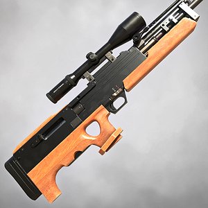3D model ready sniper rifle walther wa