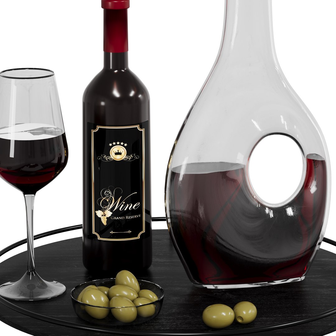 N11 Wine Set with Decanter Glass and Olives 3D model https://p.turbosquid.com/ts-thumb/pv/IP1sVl/3Q/1k/jpg/1756373685/1920x1080/fit_q87/cc828248a175f453e56e911af75166d745632046/1k.jpg