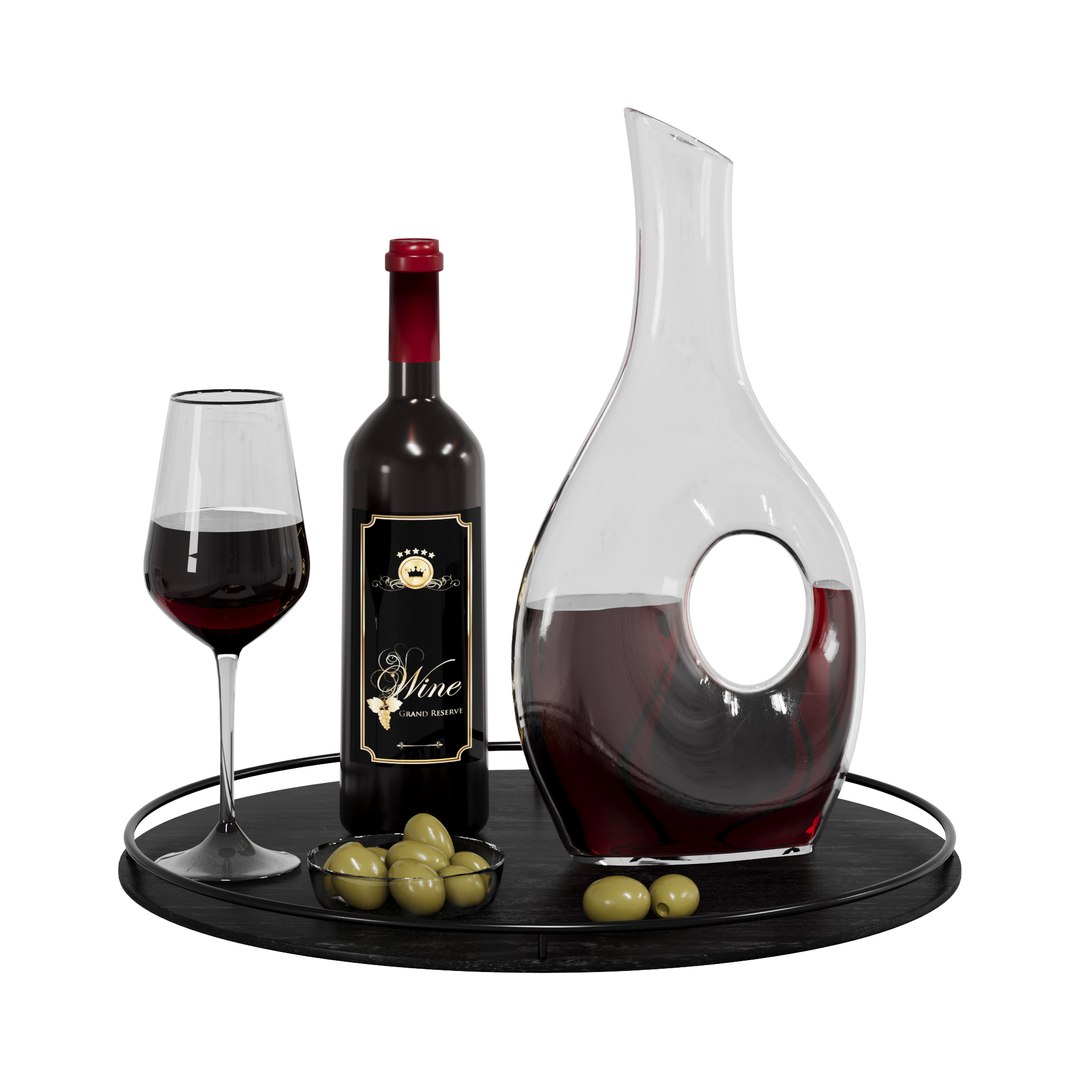 N11 Wine Set with Decanter Glass and Olives 3D model https://p.turbosquid.com/ts-thumb/pv/IP1sVl/Mg/4k/jpg/1756373684/1920x1080/fit_q87/ab5eeb569f6d360e7f3d3741cb9c0fdd8cf1906e/4k.jpg