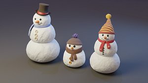 Snowman 3D model