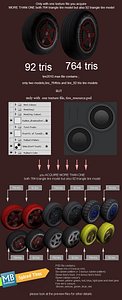 3d max triangle tire rubber