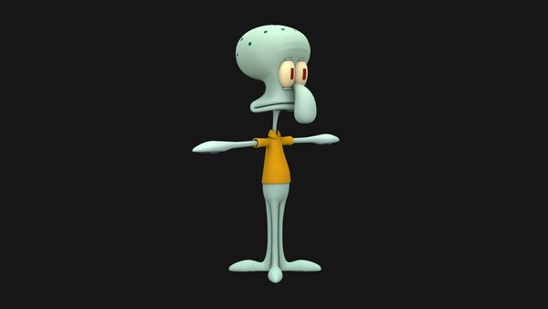 Squidward 3D - TurboSquid 1678952