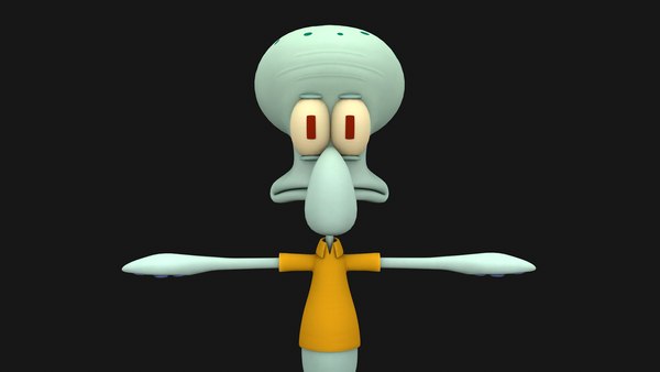 Squidward 3D - TurboSquid 1678952