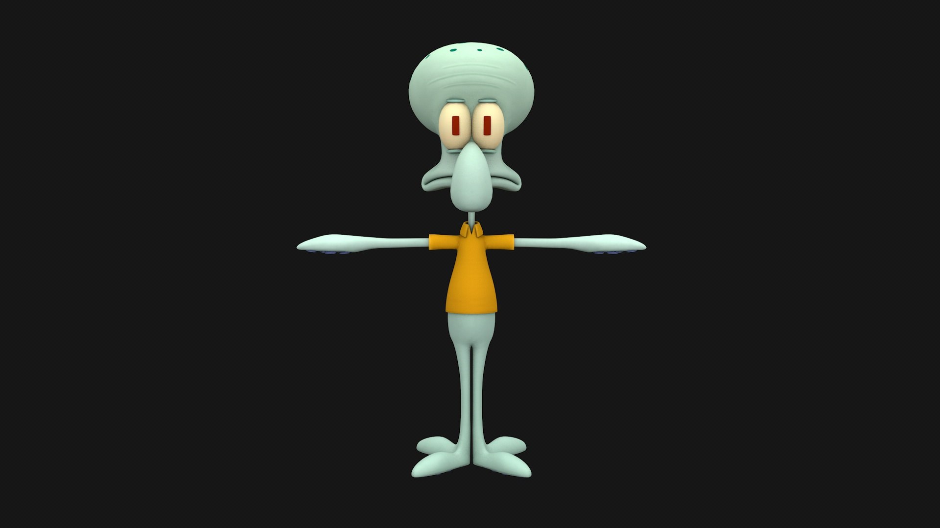 Squidward 3D - TurboSquid 1678952