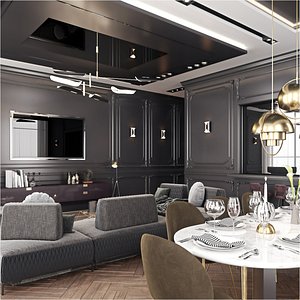 Luxury Living and Dining Room