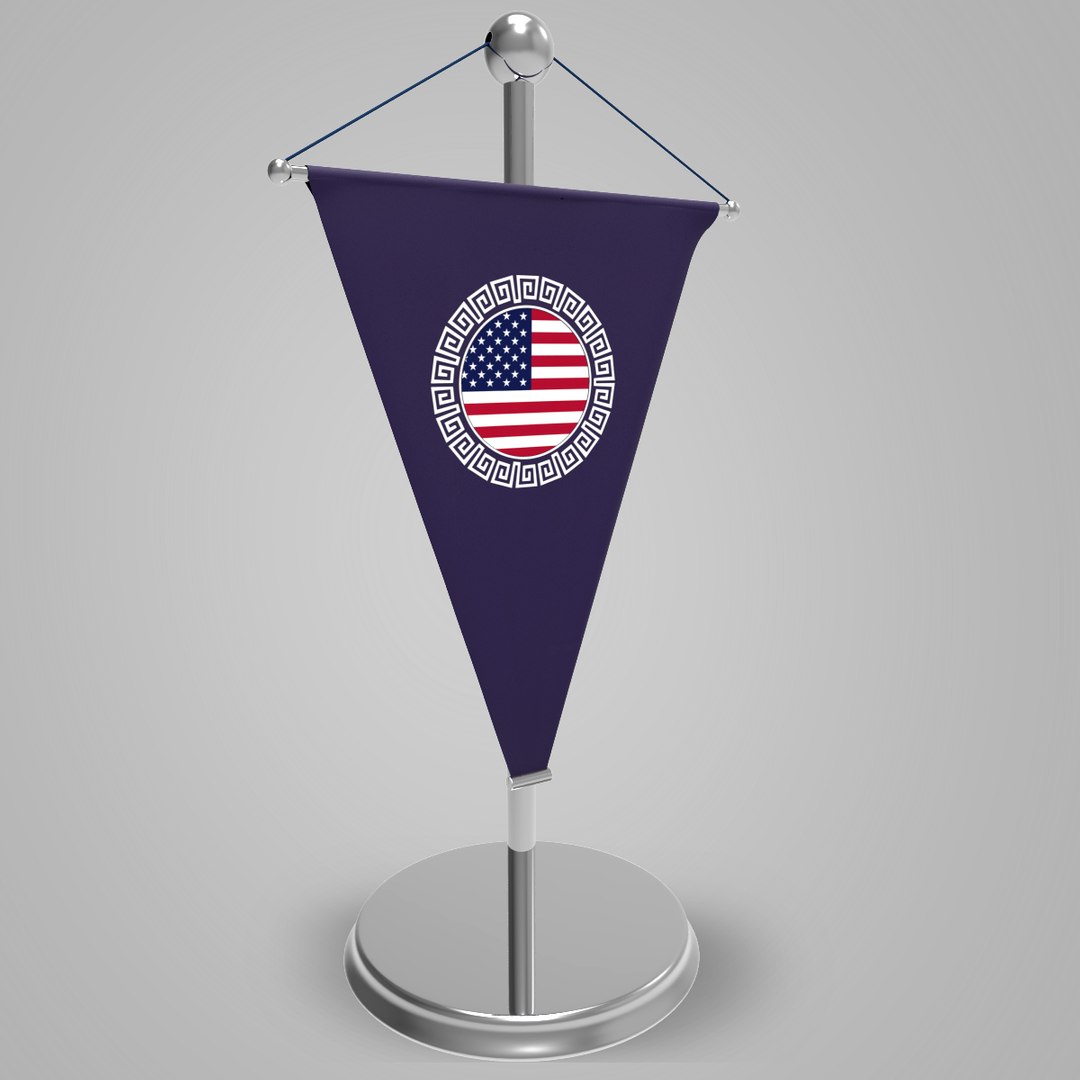 3d Model Of Flag Desktop