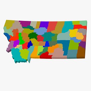County Map - Montana