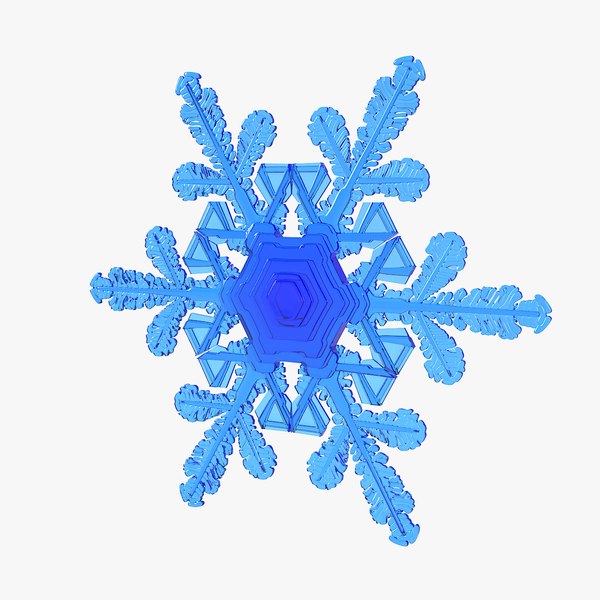 Realistic snowflakes set 3D - TurboSquid 1370280