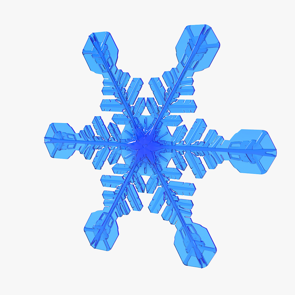 Realistic snowflakes set 3D - TurboSquid 1370280