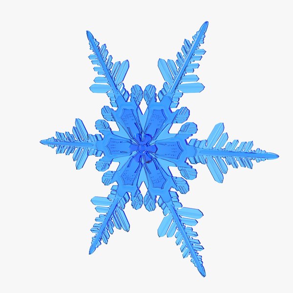 Realistic snowflakes set 3D - TurboSquid 1370280