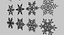 Snowflakes Set